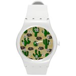 Cactuses Round Plastic Sport Watch (M)