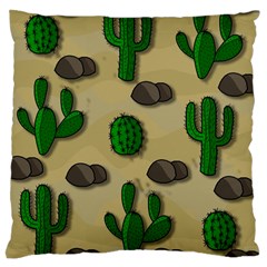 Cactuses Large Cushion Case (Two Sides) from ArtsNow.com Front