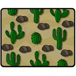 Cactuses Double Sided Fleece Blanket (Medium) 