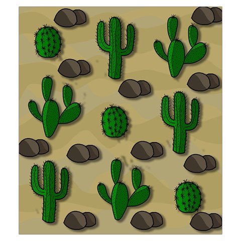 Cactuses Drawstring Pouches (Medium)  from ArtsNow.com Back