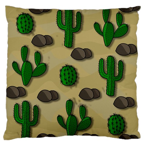 Cactuses Large Flano Cushion Case (One Side) from ArtsNow.com Front