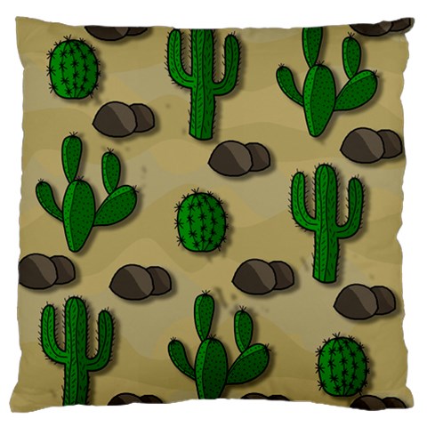 Cactuses Large Flano Cushion Case (Two Sides) from ArtsNow.com Front