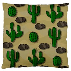 Cactuses Large Flano Cushion Case (Two Sides) from ArtsNow.com Back