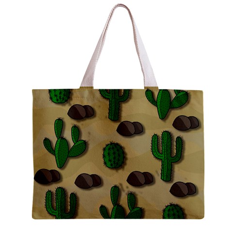 Cactuses Zipper Mini Tote Bag from ArtsNow.com Front