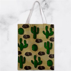 Cactuses Zipper Classic Tote Bag from ArtsNow.com Front