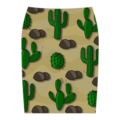 Cactuses Midi Wrap Pencil Skirt from ArtsNow.com Back