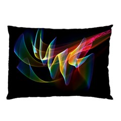 Northern Lights, Abstract Rainbow Aurora Pillow Case (Two Sides) from ArtsNow.com Back