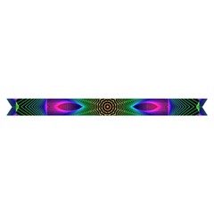 Star Of Leaves, Abstract Magenta Green Forest Short Sleeve V Hem
