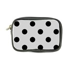 Polka Dots - Black on Light Gray Coin Purse