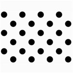 Polka Dots - Black on White 5  x 7  Photo Cards