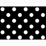 Polka Dots - White on Black 5  x 7  Photo Cards