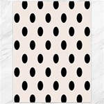 Polka Dots - Black on Seashell Canvas 12  x 16 