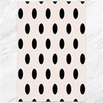 Polka Dots - Black on Seashell Canvas 12  x 18 