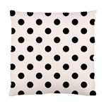 Polka Dots - Black on Seashell Standard Cushion Case (Two Sides)