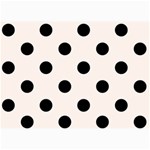 Polka Dots - Black on Seashell 5  x 7  Photo Cards