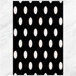 Polka Dots - Seashell on Black Canvas 20  x 30 
