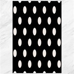 Polka Dots - Seashell on Black Canvas 20  x 30 