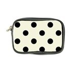 Polka Dots - Black on Beige Coin Purse