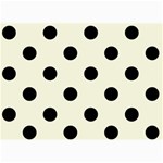 Polka Dots - Black on Beige 5  x 7  Photo Cards