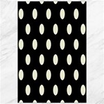 Polka Dots - Beige on Black Canvas 20  x 30 