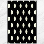 Polka Dots - Beige on Black Canvas 20  x 30 