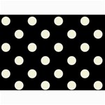 Polka Dots - Beige on Black 5  x 7  Photo Cards