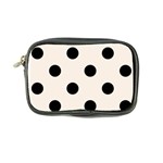 Polka Dots - Black on Linen Coin Purse