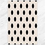 Polka Dots - Black on Linen Canvas 20  x 30 