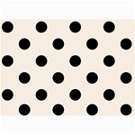 Polka Dots - Black on Linen 5  x 7  Photo Cards