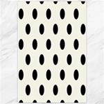 Polka Dots - Black on Ivory Canvas 20  x 30 