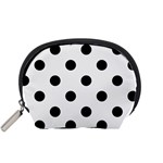 Polka Dots - Black on White Smoke Accessory Pouch (Small)