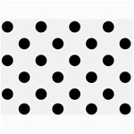 Polka Dots - Black on White Smoke 5  x 7  Photo Cards