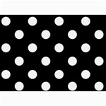 Polka Dots - White Smoke on Black 5  x 7  Photo Cards