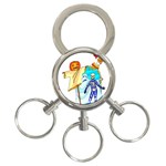 Skeleton 3-Ring Key Chain
