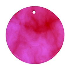 Pink Clouds Round Ornament (Two Sides) from ArtsNow.com Back