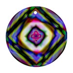 Rippled Geometry  Round Ornament (Two Sides)
