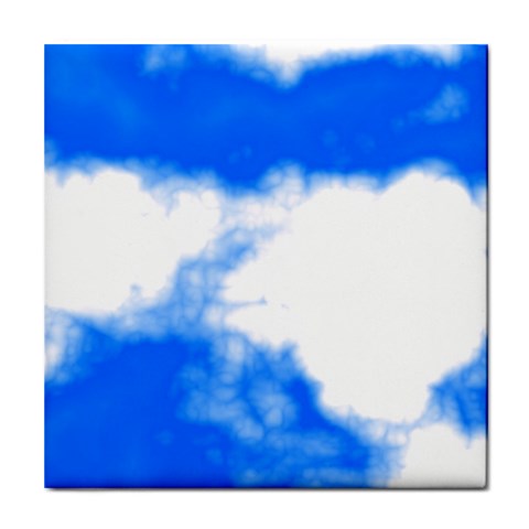 Blue Cloud Tile Coaster from ArtsNow.com Front