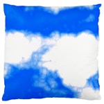 Blue Cloud Large Flano Cushion Case (One Side)