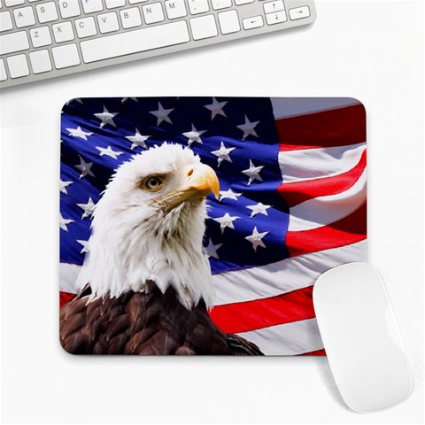 Eagle Flag Large Mousepad from ArtsNow.com Front