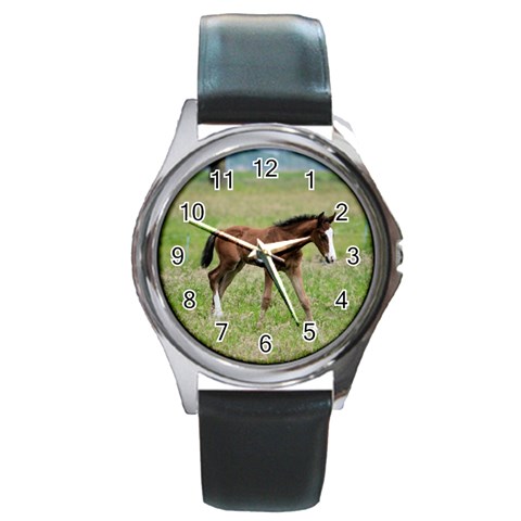 Colt Round Metal Watch from ArtsNow.com Front