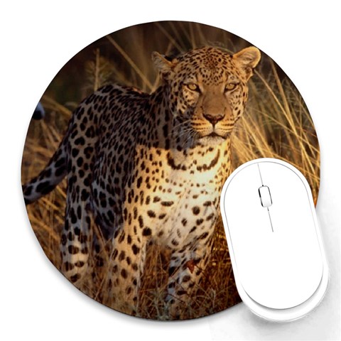 Cheetah Round Mousepad from ArtsNow.com Front