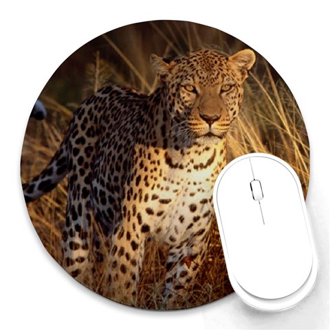 Cheetah Round Mousepad from ArtsNow.com Front