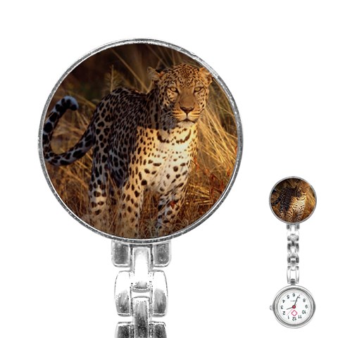 Cheetah Stainless Steel Nurses Watch from ArtsNow.com Front