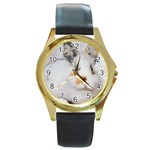 Bunny Round Gold Metal Watch