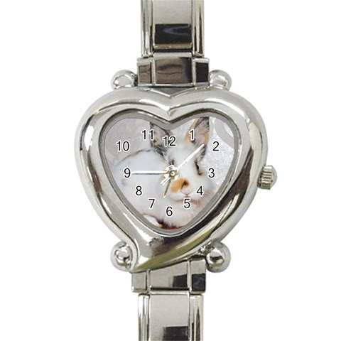 Bunny Heart Italian Charm Watch from ArtsNow.com Front