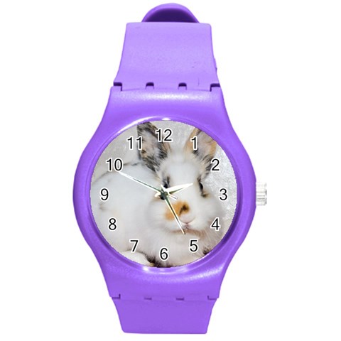 Bunny Round Plastic Sport Watch (M) from ArtsNow.com Front