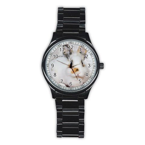 Bunny Stainless Steel Round Watch from ArtsNow.com Front