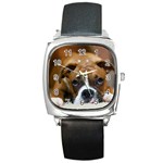 Boxer Square Metal Watch