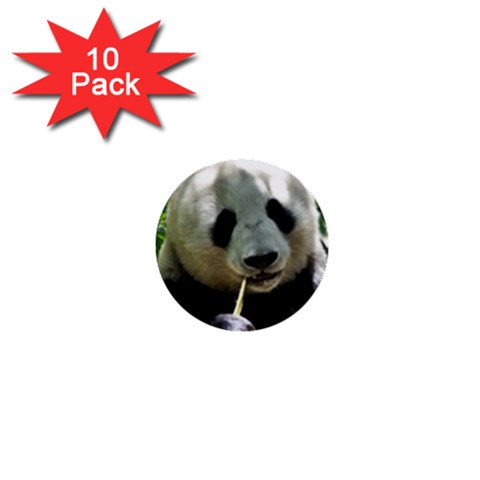 Panda 1  Mini Button (10 pack)  from ArtsNow.com Front