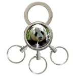 Panda 3-Ring Key Chain